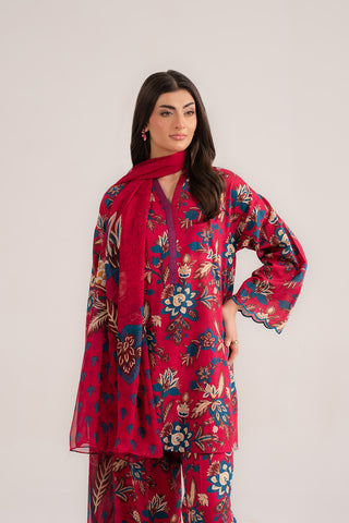 3 Piece Printed Slub Khaddar Printed (CP0238)