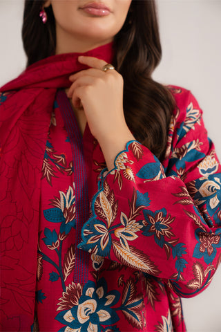 3 Piece Printed Slub Khaddar Printed (CP0238)
