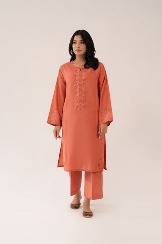 2 Piece Slub Khaddar Embroidered (CP0240)