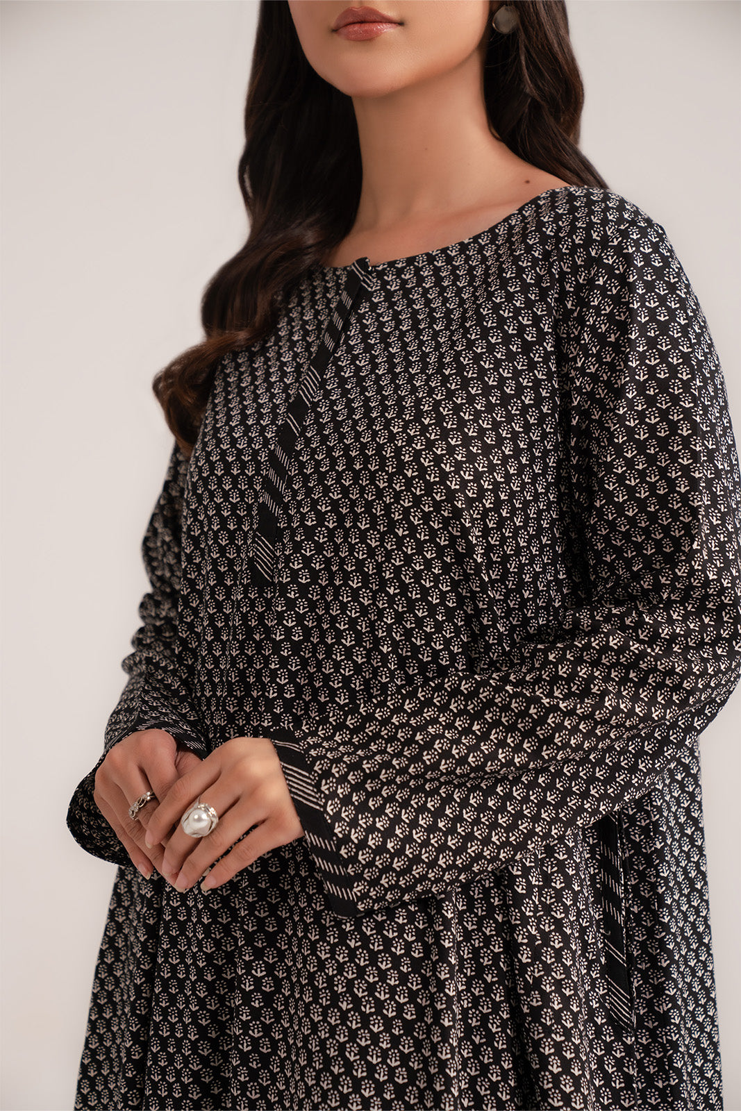 2 Piece Printed Viscose Linen Printed (CP0241)