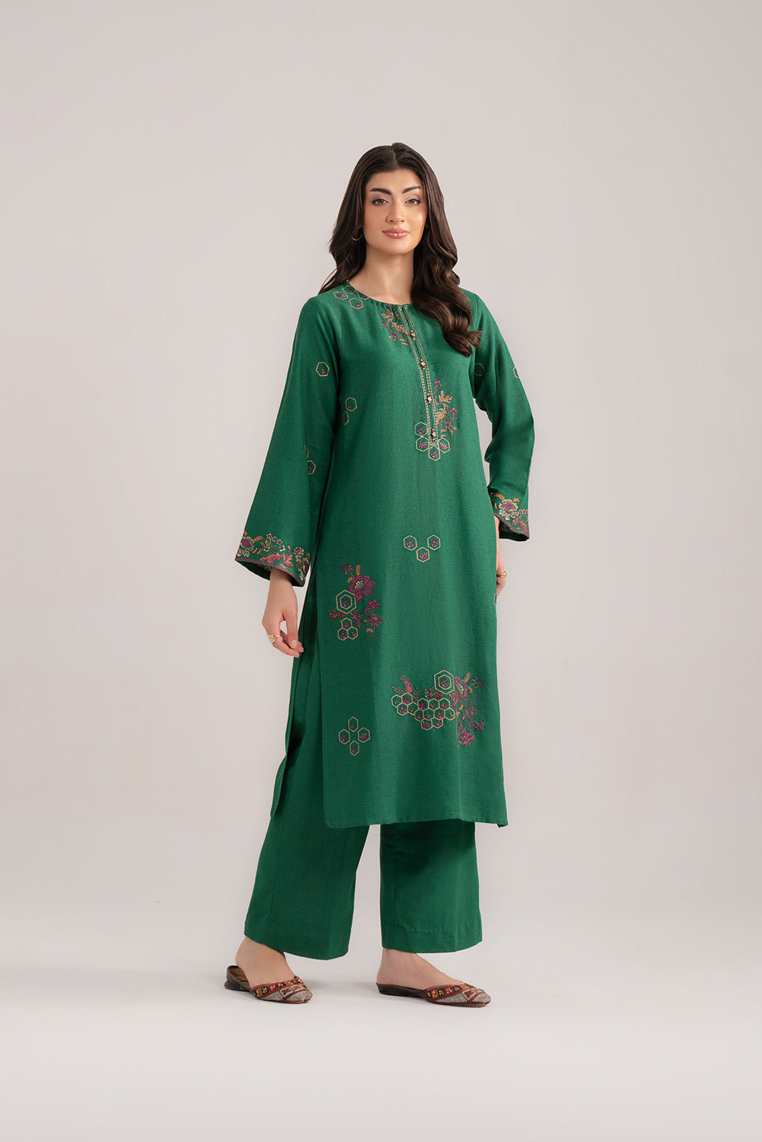 2 Piece Cotton Karandi Embroidered (CP0246)