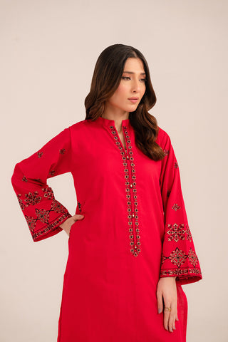 2 Piece Cotton Dobby Embroidered (CP0247)