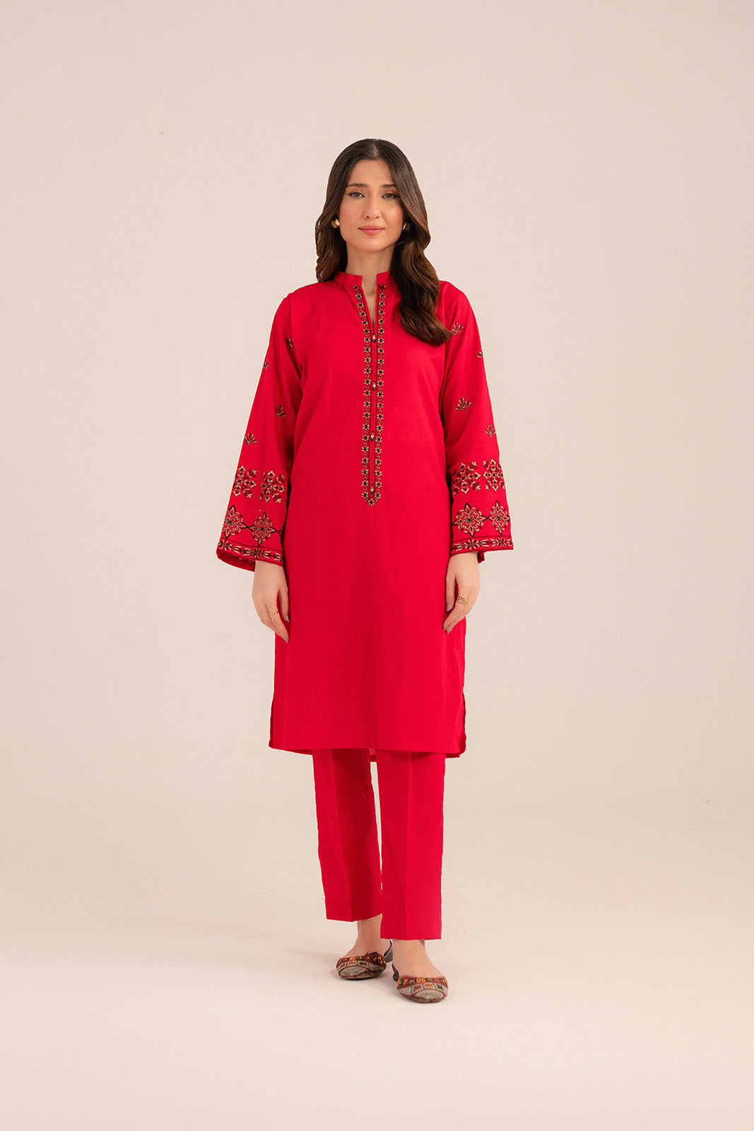 2 Piece Cotton Dobby Embroidered (CP0247)