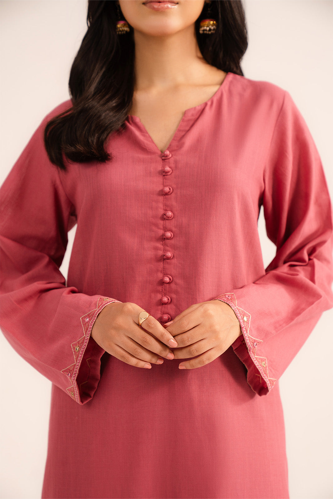 2 Piece Slub Khaddar Embroidered (CP0254)