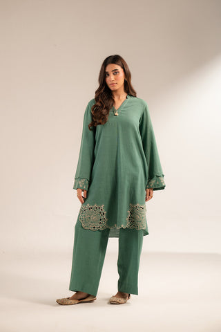 2 Piece Slub Khaddar Embroidered (CP0255)