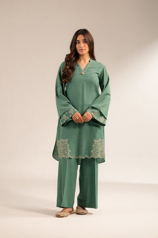 2 Piece Slub Khaddar Embroidered (CP0255)