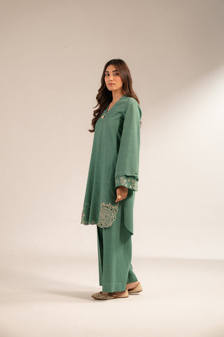 2 Piece Slub Khaddar Embroidered (CP0255)