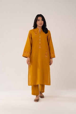 2 Piece Slub Khaddar Embroidered (CP0259)