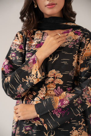 3 Piece Printed Slub Khaddar Printed (CP0260)