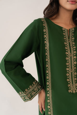 2 Piece Slub Khaddar Embroidered Suit (CP0268)