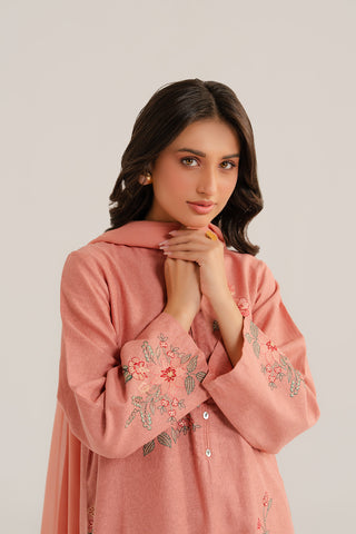 3 Piece Cotton Karandi Embroidered (CP0269)