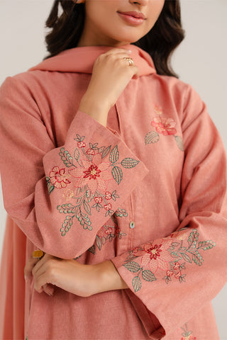 3 Piece Cotton Karandi Embroidered (CP0269)