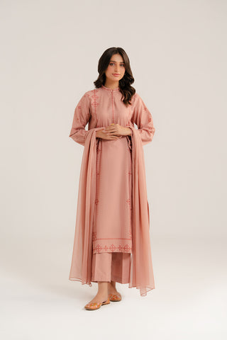 3 Piece Slub Khaddar Embroidered (CP0270)
