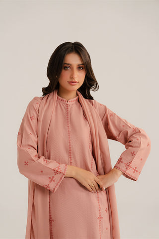 3 Piece Slub Khaddar Embroidered (CP0270)
