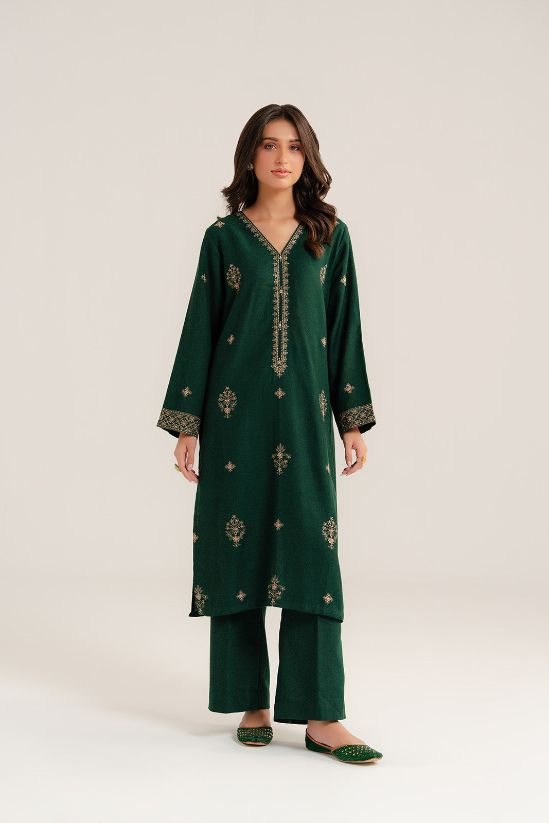 2 Piece Cotton Karandi Embroidered (CP0272)