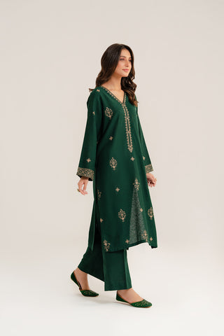 2 Piece Cotton Karandi Embroidered (CP0272)