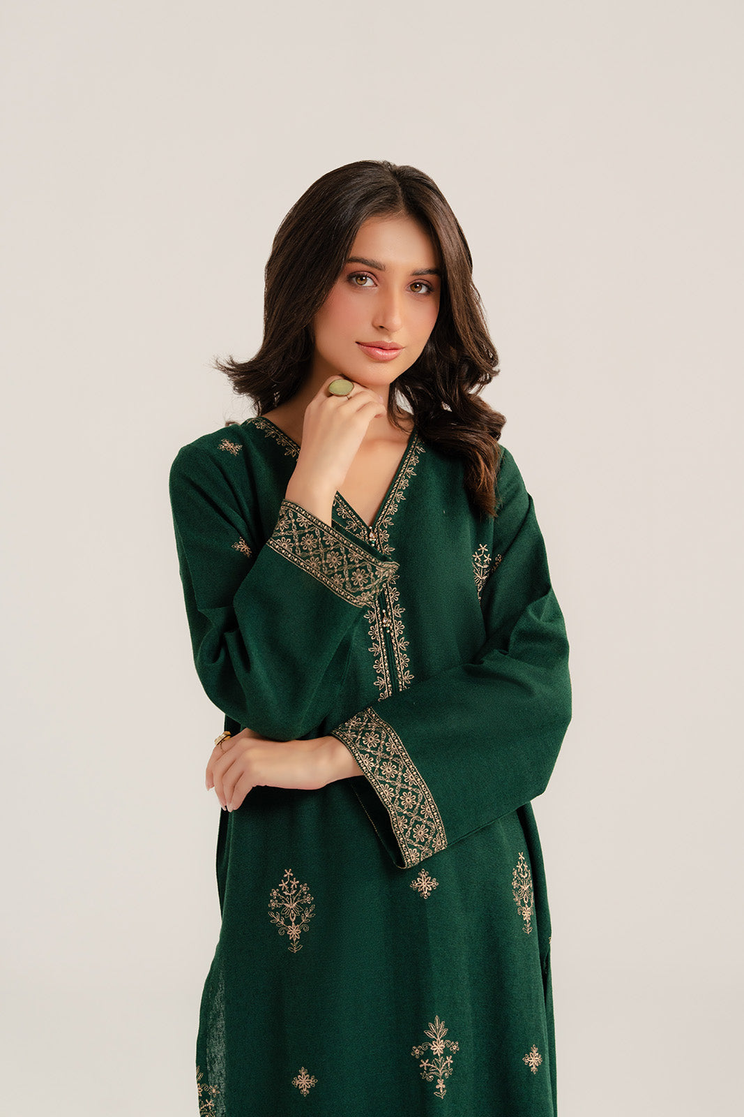 2 Piece Cotton Karandi Embroidered (CP0272)