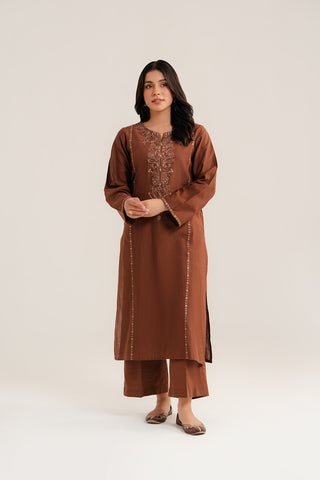 2 Piece Slub Khaddar Embroidered (CP0274)