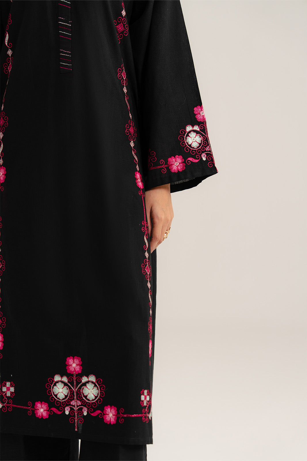 2 Piece Slub Khaddar Embroidered Suit (CP0277)