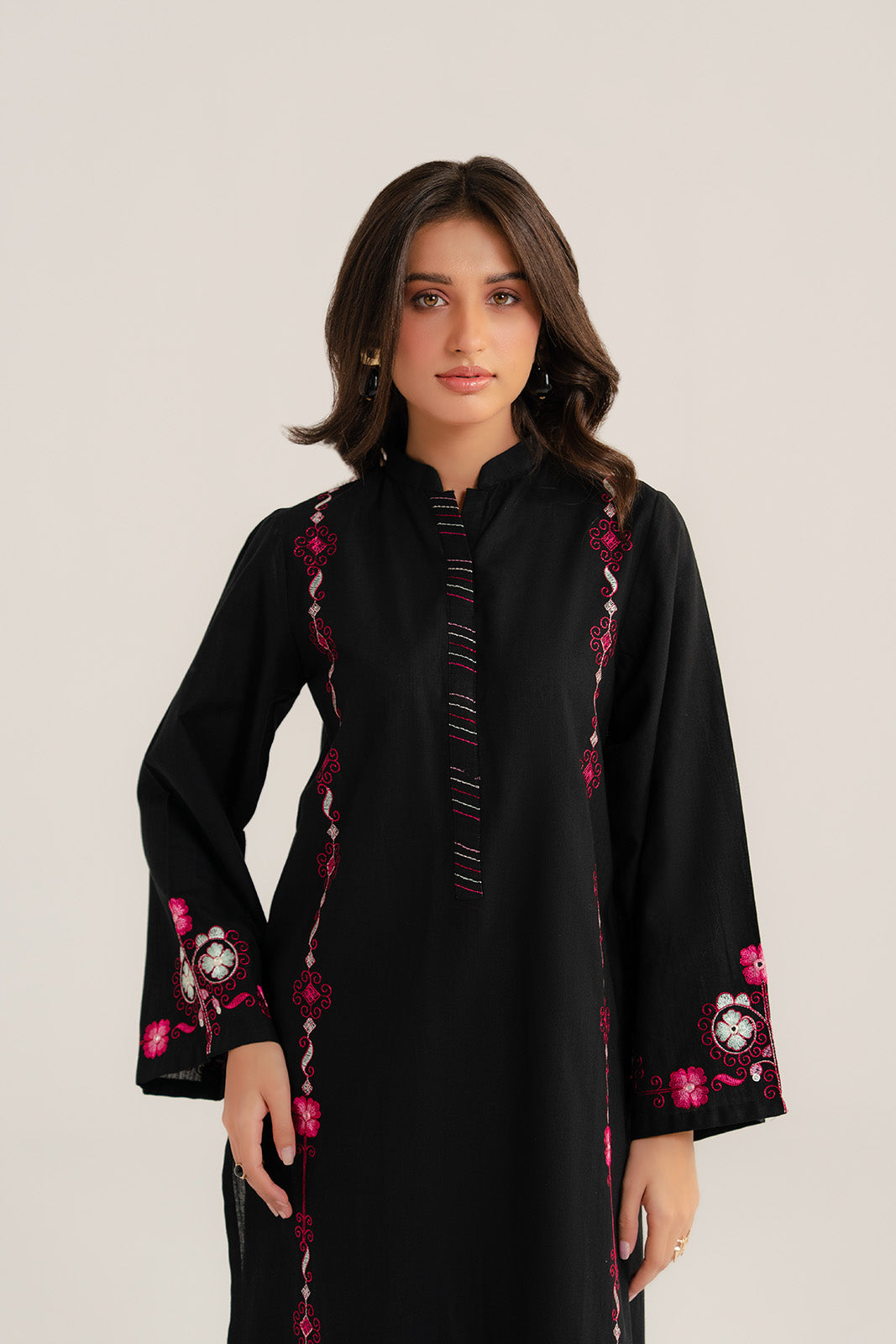 2 Piece Slub Khaddar Embroidered Suit (CP0277)