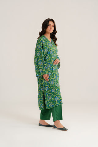 2 Piece Linen Printed Printed Suit (CP0278)