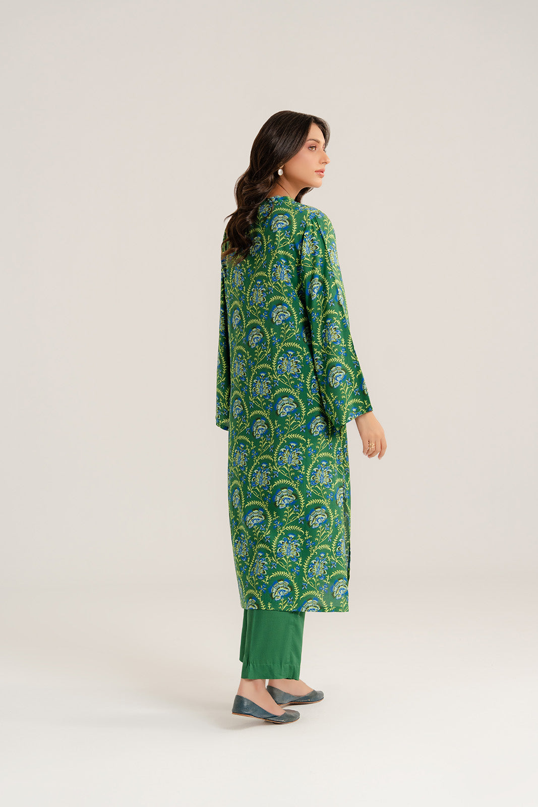 2 Piece Linen Printed Printed Suit (CP0278)