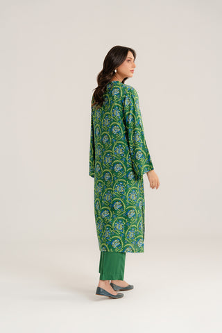 2 Piece Linen Printed Printed Suit (CP0278)