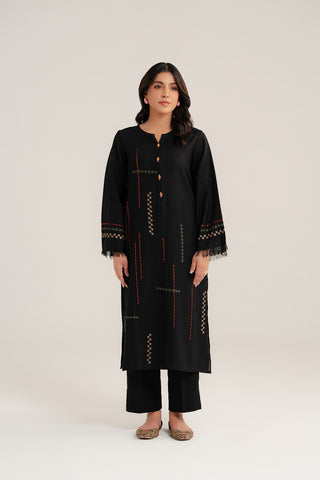 2 Piece Cotton Karandi Embroidered Suit (CP0279)