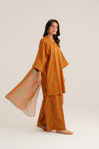 3 Piece Printed Cambric Printed Suit (CP0280)