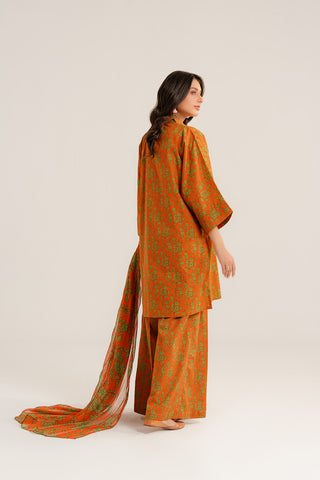 3 Piece Printed Cambric Printed Suit (CP0280)