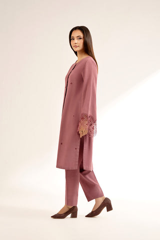 2 Piece Slub Khaddar Embroidered Suit (CP0281)
