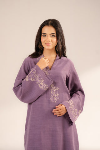 2 Piece Slub Khaddar Embroidered Suit (CP0282)