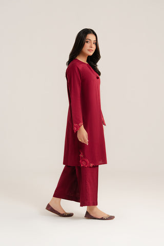 2 Piece Slub Khaddar Embroidered Suit (CP0283)