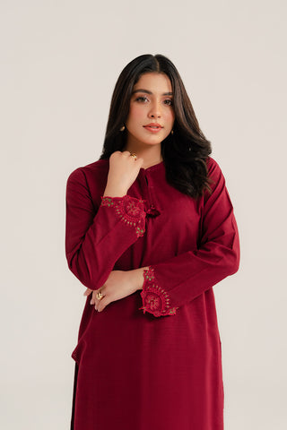 2 Piece Slub Khaddar Embroidered Suit (CP0283)