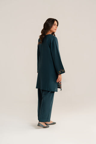 2 Piece Cotton Karandi Embroidered Suit (CP0287)