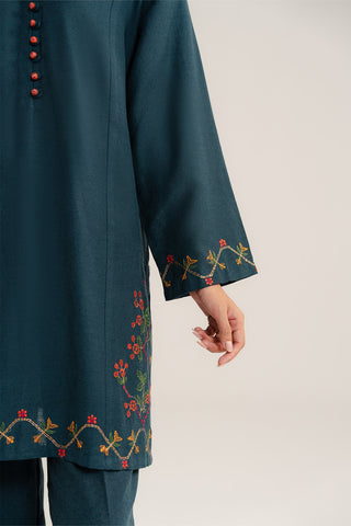 2 Piece Cotton Karandi Embroidered Suit (CP0287)