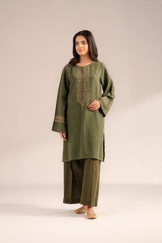 2 Piece Slub Khaddar Embroidered Suit (CP0288)