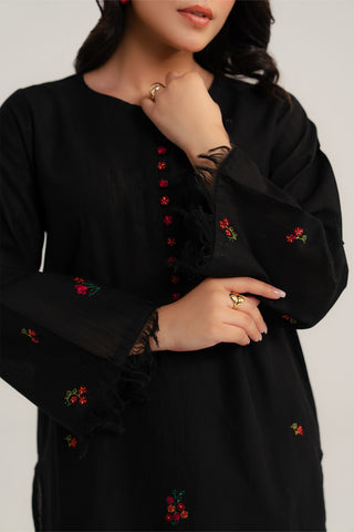 2 Piece Slub Khaddar Embroidered Suit (CP0289)