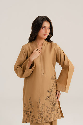 2 Piece Slub Khaddar Embroidered Suit (CP0290)