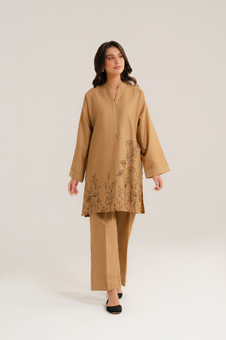2 Piece Slub Khaddar Embroidered Suit (CP0290)