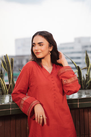 2 Piece Lawn Karandi Solid Suit (CP0291)