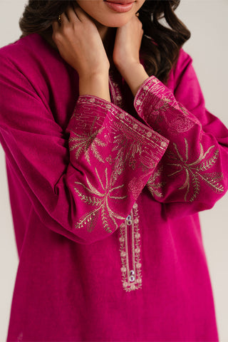 2 Piece Cotton Karandi Embroidered Suit (CP0293)