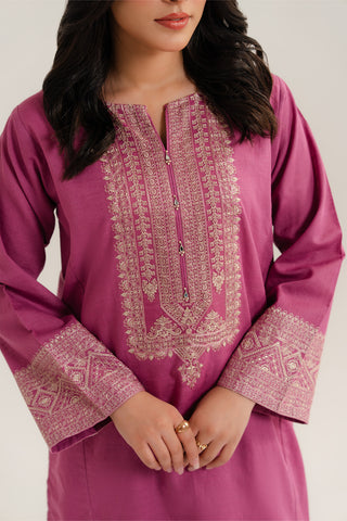 2 Piece Slub Khaddar Embroidered Suit (CP0294)