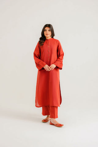 2 Piece Cotton Karandi Embroidered Suit (CP0307)