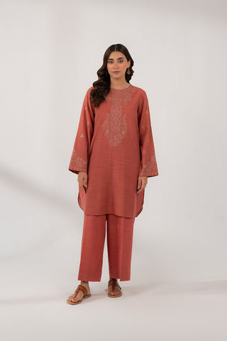2 Piece Slub Khaddar Embroidered Suit (CP0316)