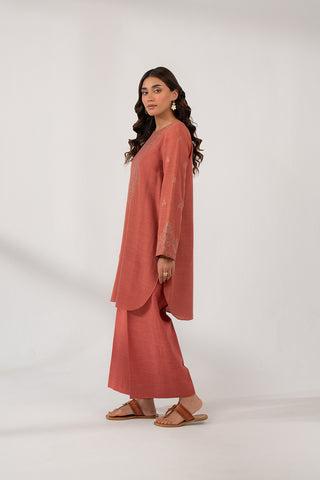 2 Piece Slub Khaddar Embroidered Suit (CP0316)