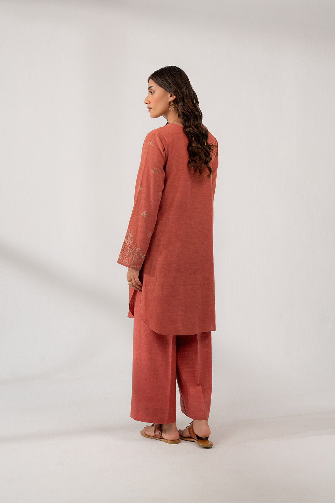 2 Piece Slub Khaddar Embroidered Suit (CP0316)