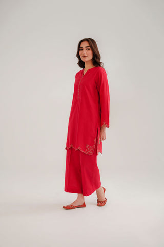 2 Piece Slub Khaddar Embroidered Suit (CP0320)