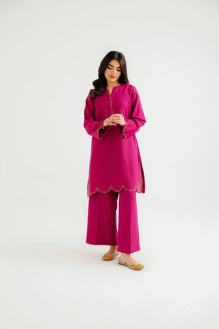 2 Piece Slub Khaddar Embroidered Suit (CP0321)