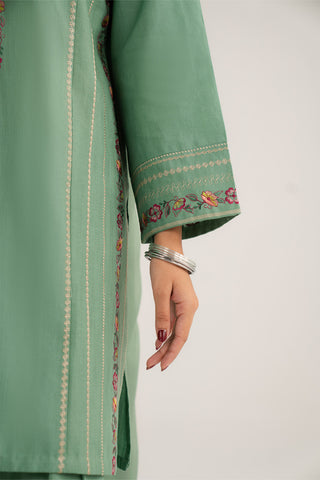 3 Piece Slub Khaddar Embroidered Suit (CP0322)